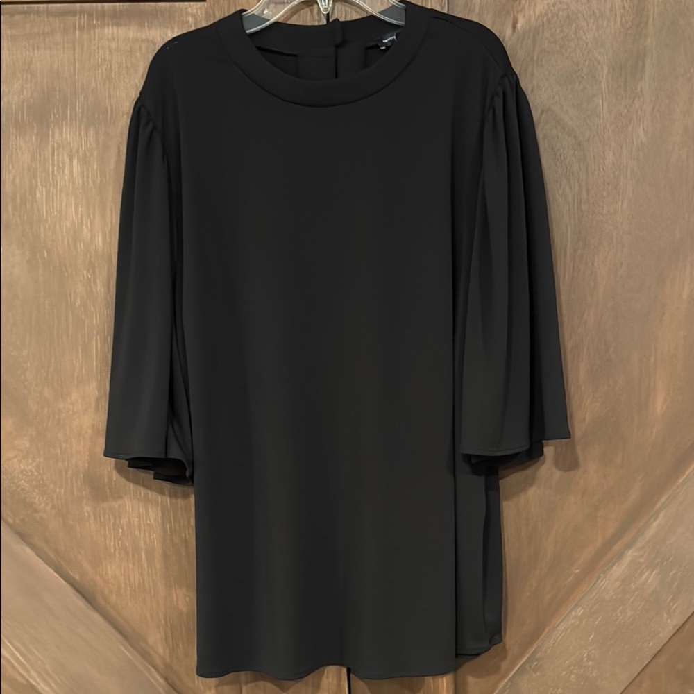 Universal Standard Black Tunic with 3/4 Sleeves